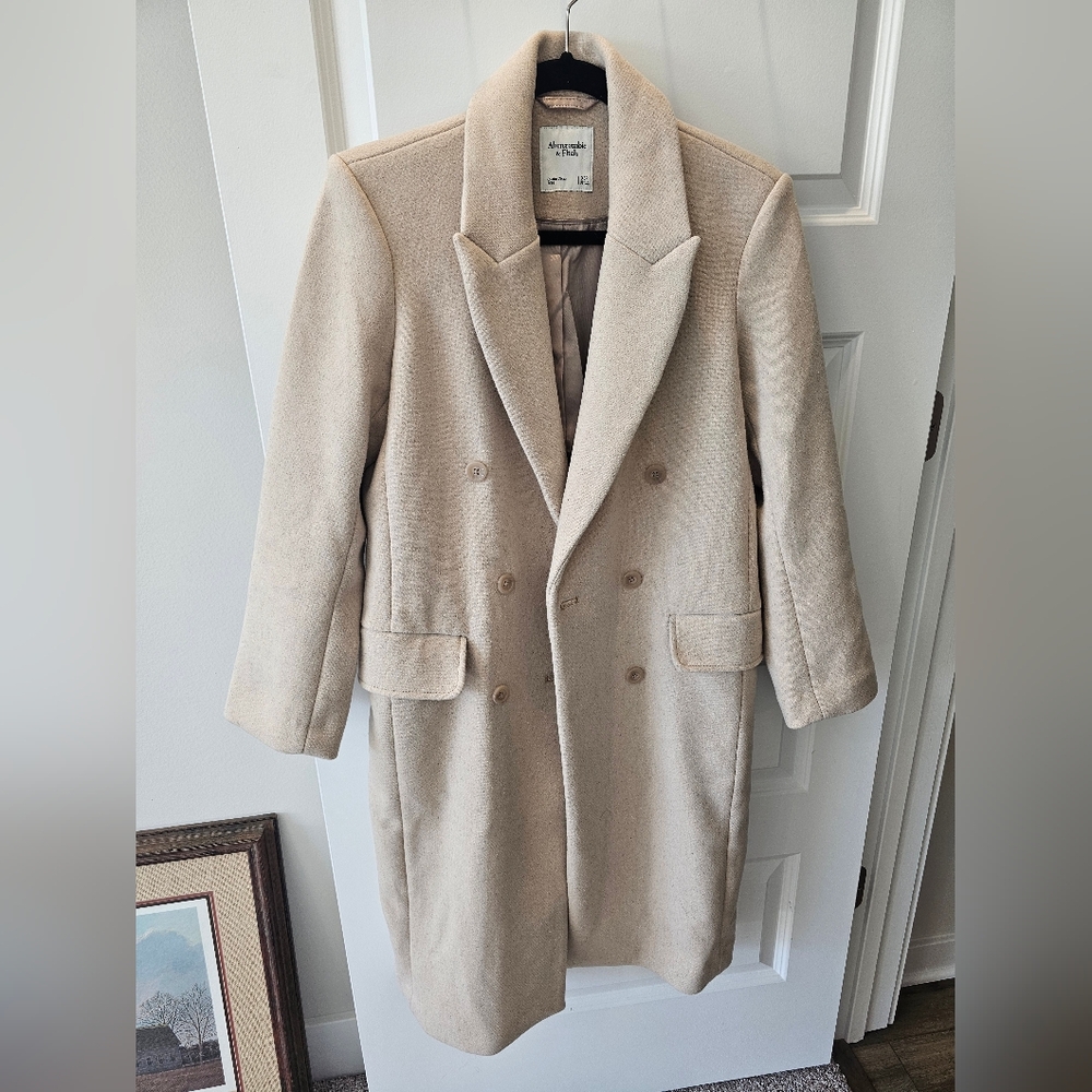 Abercrombie & Fitch Tan Coat - Chic